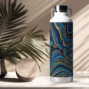 Sparkling glam glitter meisjesachtige marmeren kun waterfles