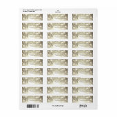 Sparkling Glanzende Sterren Kijk voor Monogram Bru Etiket (Full Sheet)