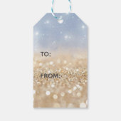 Sparkling Glitter Gefeliciteerd Cadeaulabel (Achterkant)