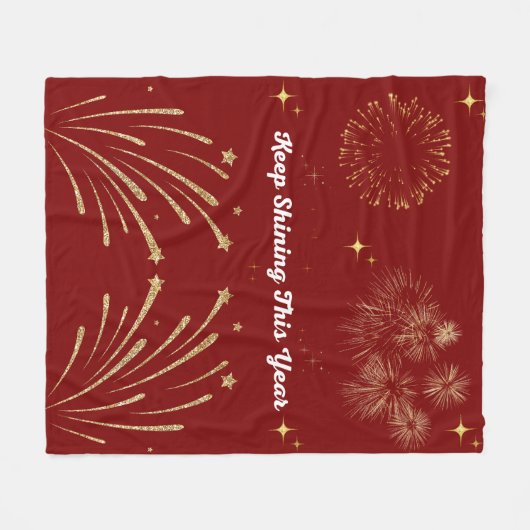 "Sparkling Glitter Style – Shiny & Glamorous Desig Fleece Deken (Voorkant (Horizontaal))