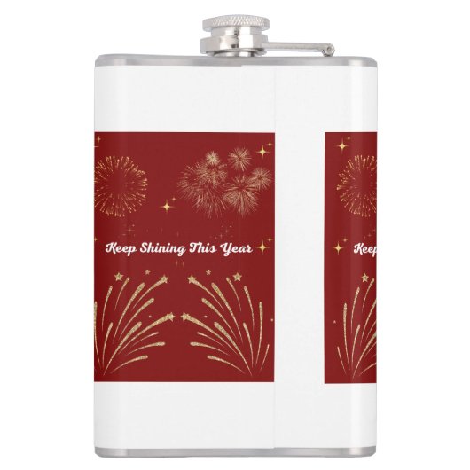 "Sparkling Glitter Style – Shiny & Glamorous Desig Heupfles (Achterkant)