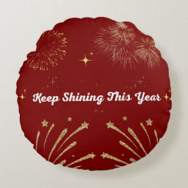 "Sparkling Glitter Style – Shiny & Glamorous Desig Rond Kussen