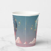 Sparkling Glitters Hete Luchtballon Baby shower Papieren Bekers (Rechts)