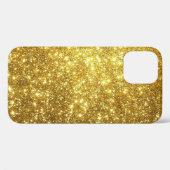 Sparkling Gold Glitter iPhone / iPad hoesje (Achterkant (horizontaal))