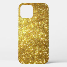 Sparkling Gold Glitter iPhone / iPad hoesje