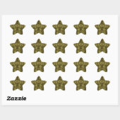 Sparkling Golden Lights Star Stickers (Vel)