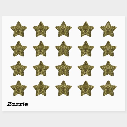 Sparkling Golden Lights Star Stickers (Vel)