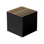 Sparkling Gouden Glitter Gradiënt Gelukkige Moeder Kubus (Achter hoekig)