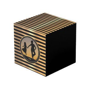 Sparkling Gouden Glitter Gradiënt Gelukkige Moeder Kubus