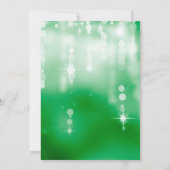 Sparkling Green design Uitnodiging (Achterkant)