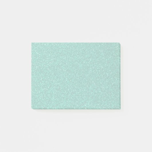Sparkling Green Glitter Texture Post-it® Notes (Voorkant)