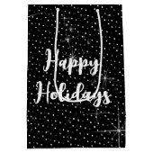 Sparkling Green Ribbon Kerstboom Medium Cadeauzakje (Achterkant)