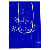 Sparkling Green Ribbon Kerstboom Medium Cadeauzakje (Achterkant)