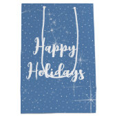 Sparkling Green Ribbon Kerstboom Medium Cadeauzakje (Achterkant)