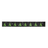 Sparkling Green Ribbon Kerstboom Satijnen Lint (Voorkant)