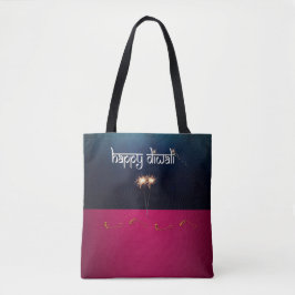 Sparkling Happy Diwali - Boodschappentas Tote Bag
