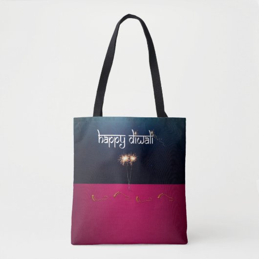 Sparkling Happy Diwali - Boodschappentas Tote Bag (Voorkant)