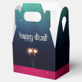 Sparkling Happy Diwali - Favor Box Gable Bedankdoosjes