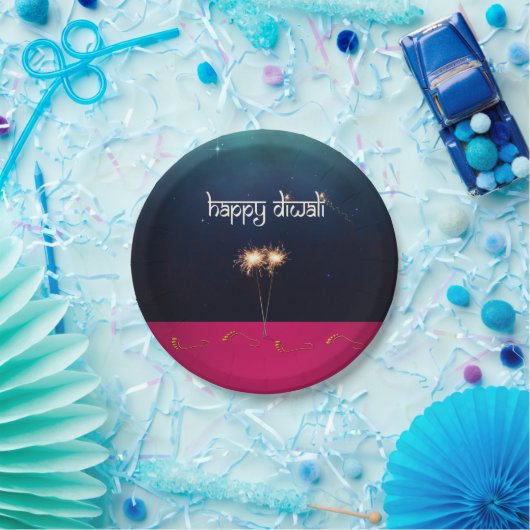 Sparkling Happy Diwali - Papieren Bord (Feest)