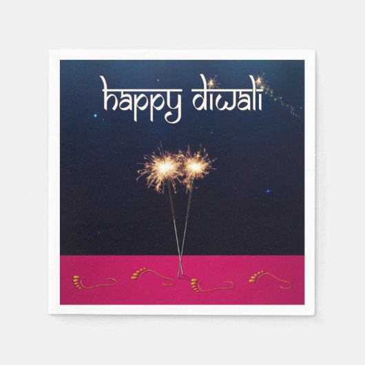 Sparkling Happy Diwali - Papieren servet (Voorkant)