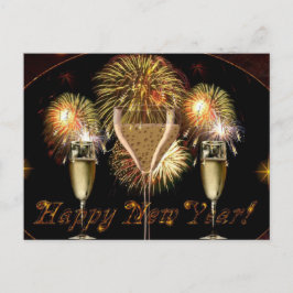 Sparkling Happy New Year briefkaart