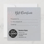 Sparkling Happy New Year Fireworks 2026 Gift Card (Achterkant)