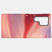 Sparkling Heart and Sunset Phone Case Samsung Galaxy Hoesje (Achterkant horizontaal)