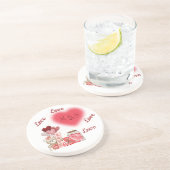 Sparkling Heart Love Onderzetter (Zijkant)