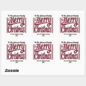 Sparkling Holiday Cheer & Merry Wishes Vierkante Sticker (Vel)