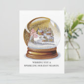 Sparkling Holiday - Kerst Kaart (Staand voorkant)