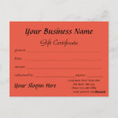 Sparkling Holiday Lights Cadeaubon Briefkaart (Achterkant)