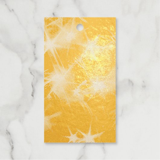 Sparkling Holiday Lights Folie Gift Label (Voorkant)