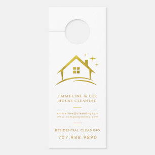 Sparkling House Cleaning  Deurhanger