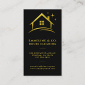 Sparkling House Cleaning service QR-code Visitekaartje (Voorkant)