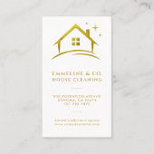 Sparkling House Cleaning Service QR-code Visitekaartje (Voorkant)