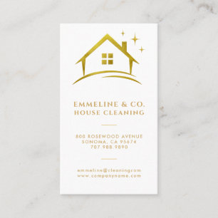 Sparkling House Cleaning Visitekaartje