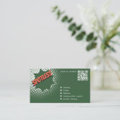 Sparkling Impressions Green & White House Schoonma Visitekaartje (Staand voorkant)