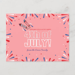 Sparkling Independence Day Holiday Briefkaart