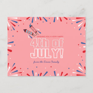 Sparkling Independence Day Holiday Briefkaart