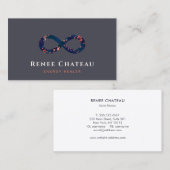 Sparkling Infinity Symbool Energie Healer Visitekaartje (Voorkant / Achterkant)