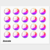 Sparkling kawaii stijl anime oog op sticker (Vel)