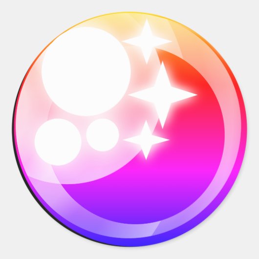 Sparkling kawaii stijl anime oog op sticker (Voorkant)