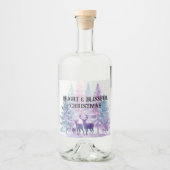 Sparkling Kerst Labels | Kerstcadeau Likeurfles Etiket (Voorkant)