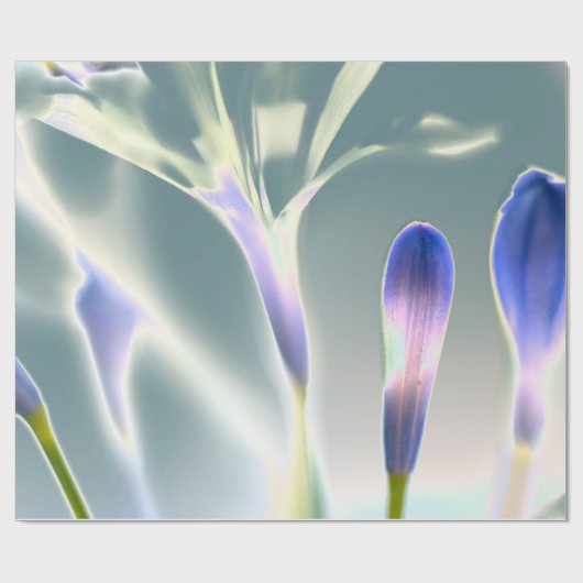 Sparkling Lavendel Bloemendesign Cadeaupapier (Vlak)