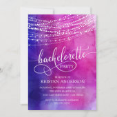 Sparkling Lights Bachelorette Party Uitnodiging (Voorkant)