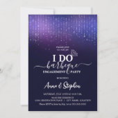 Sparkling Lights Ik doe BBQ Engagement Party Kaart (Voorkant)