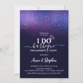 Sparkling Lights Ik doe BBQ Engagement Party Kaart (Voorkant)