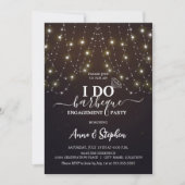 Sparkling Lights Ik doe BBQ Engagement Party Kaart (Voorkant)