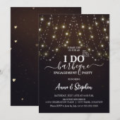 Sparkling Lights Ik doe BBQ Engagement Party Kaart (Voorkant / Achterkant)