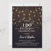 Sparkling Lights Ik doe BBQ Engagement Party Kaart (Voorkant)